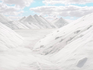 Illustration for article titled These Salt Mines Look Like Landscapes From Another Planet